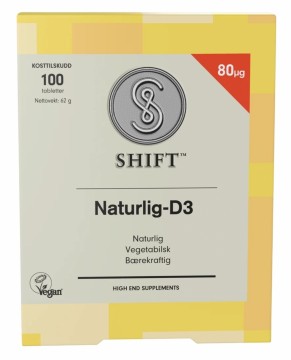 Shift Naturlig D3 80mcg