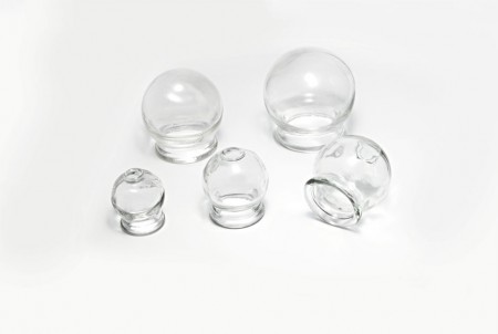 Cupping glass sett, 10 stk av hver i Størrelse 1-5